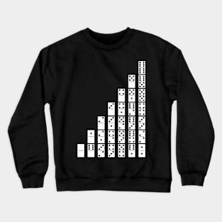 Domino Tiles (white) Crewneck Sweatshirt